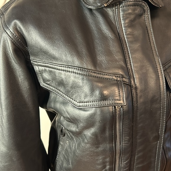 First Gear Leather Motorcycle Jacket - Picture 3 of 11